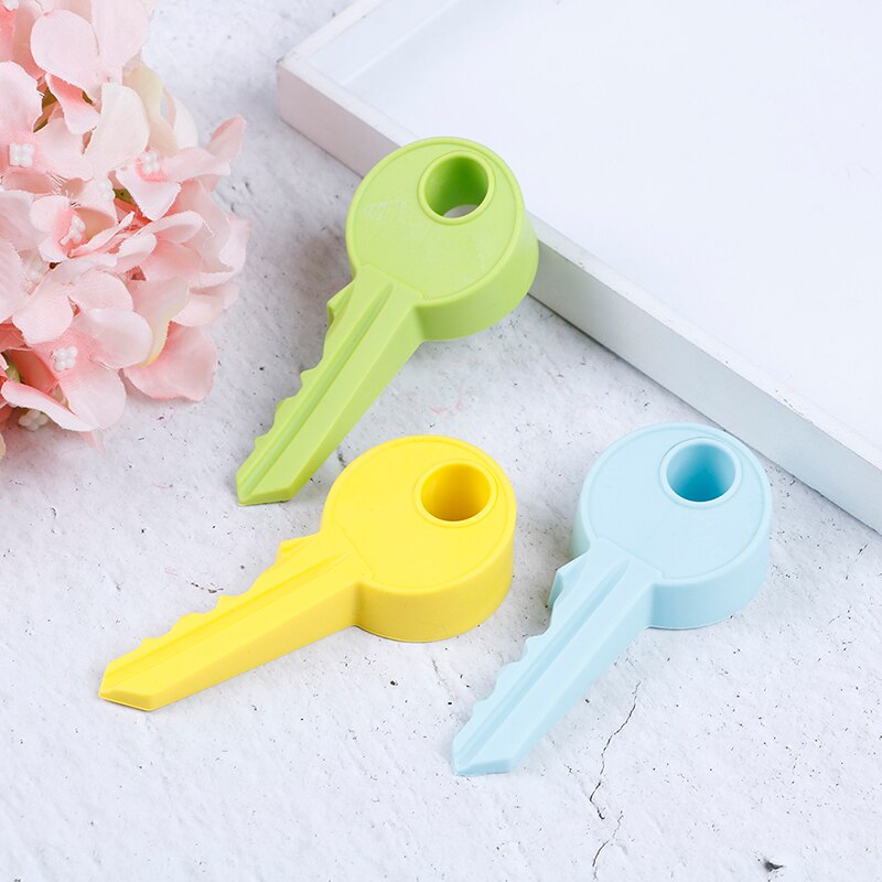 Silicone Rubber Door Stopper Cute Key Style Home Decor Finger Safety Protection Wedge Kid Baby Safe Doorstop