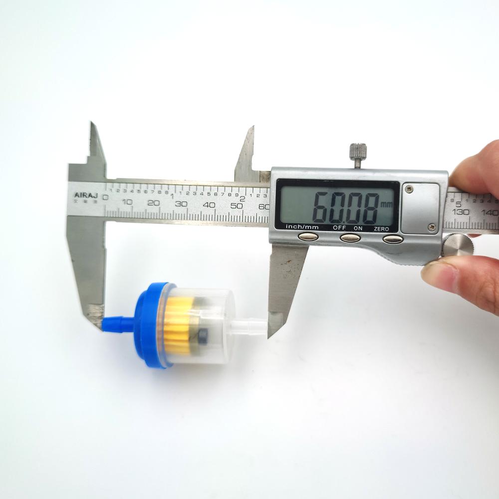 1 stk universel motorcykel lille motor fram plast brændstof benzin benzin filter med magnet