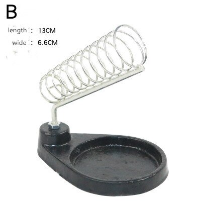 1pc Electric Soldering Iron Stand Holder Metal Support Station With Solder Sponge Soldering Iron Frame Small And Simple: B
