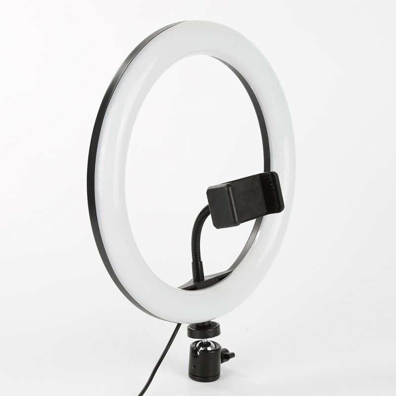 8/10/12Inch Selfie LED Ring Light Multi-function 3 Colors Dimmable Ring Light Universal Phone Holder For Live Makeup/Photography