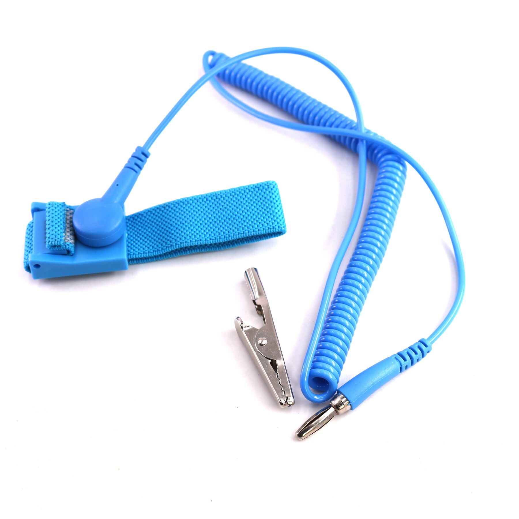 PVC ESD Blue Discharge Anti-Static Wristband AntiStatic ESD Control Wrist Strap Band