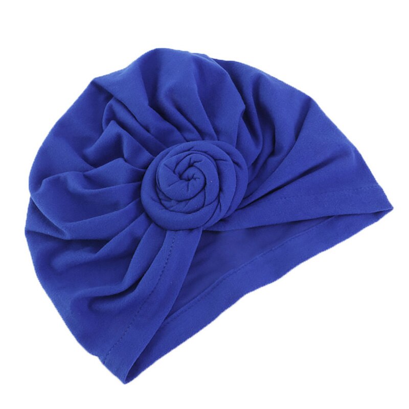 mujer europeo y americano Popular Donut turbante Color puro bola sombrero gorro de quimioterapia para Spa baño sombreros