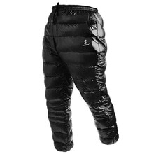 Winter White Goose Down Pants Skiing Pants Thermal Waterproof Down Trousers For Outdoor Travelling Mountaineering Camping Skiing