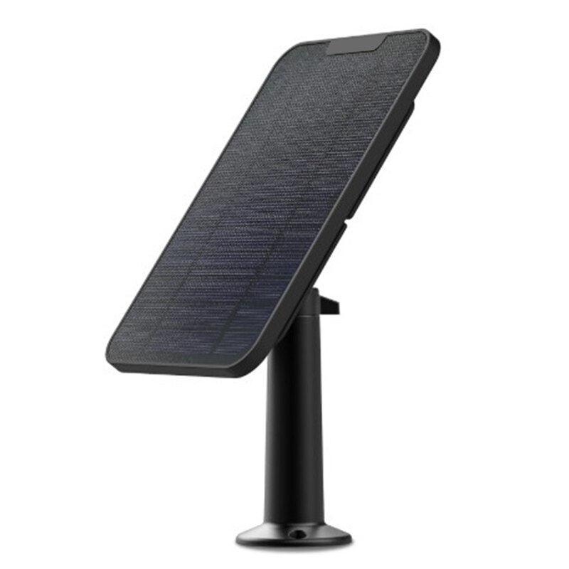 Solar Panel Charging for Camera Cable Supply for Wireless Outdoor Waterproof Security Camera Non-Stop Charging