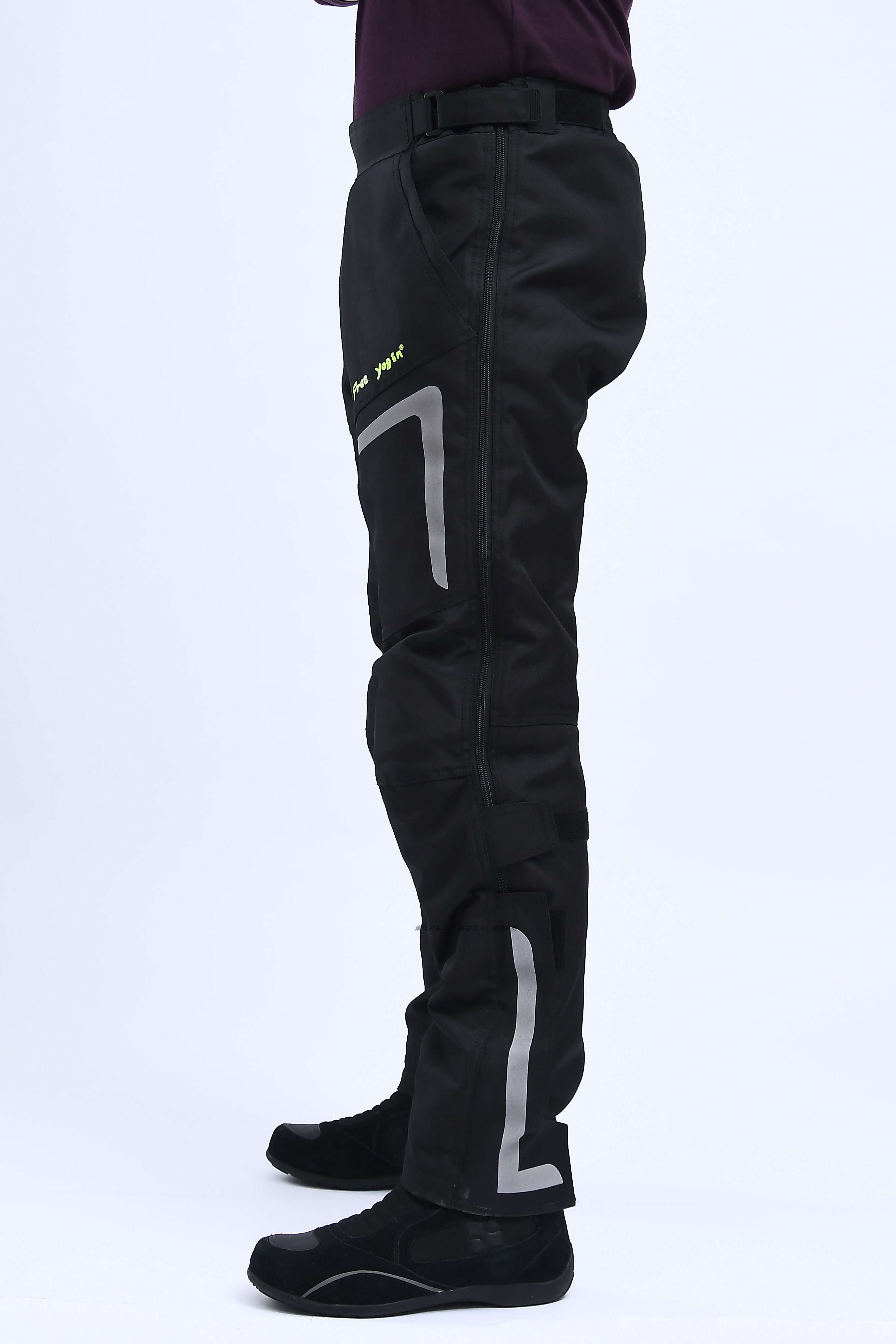 Motorsykkel vindtette bukser #39 motorsykkel ridebukser for herre termisk utstyr avtagbare vindtette bukser med hurtigutløsning