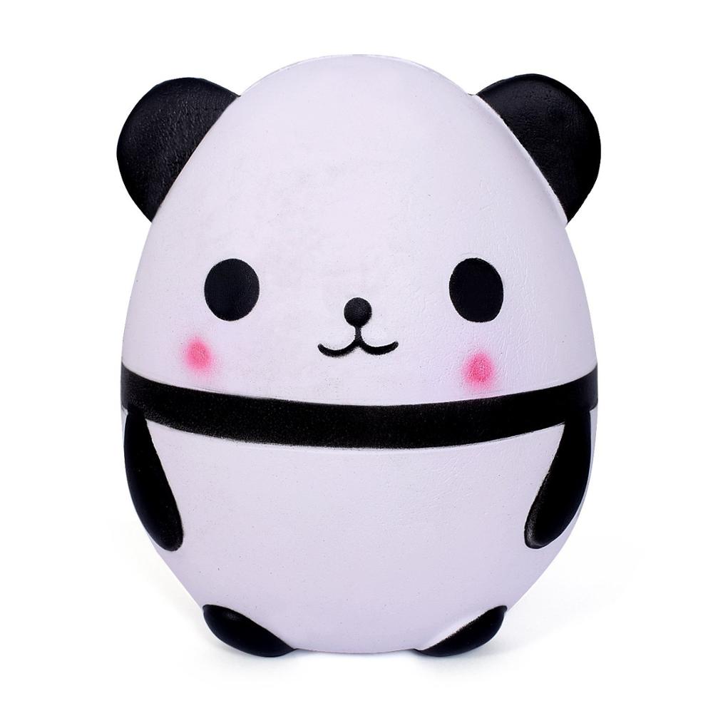 15CM big squishy slow rising jumbo lanyard Squishy Slow Rising Starry sky panda squeeze lanyard for keys groot phone strap: White