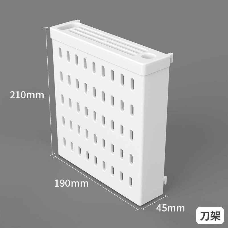 Paneles de pared perforados, organizador de pared, pantalla de montaje, Kit de tablero perforado artesanal, estante de tablero de almacenamiento de herramientas, baño y cocina: Blanco
