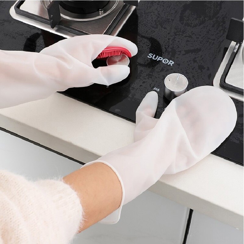 Gants magiques pour épurateur de cuisine, 1 paire, accessoires multi-usages, brosse en silicone, lave-vaisselle, nettoyage d'animaux, cuisson de fruits, cuisson domestique