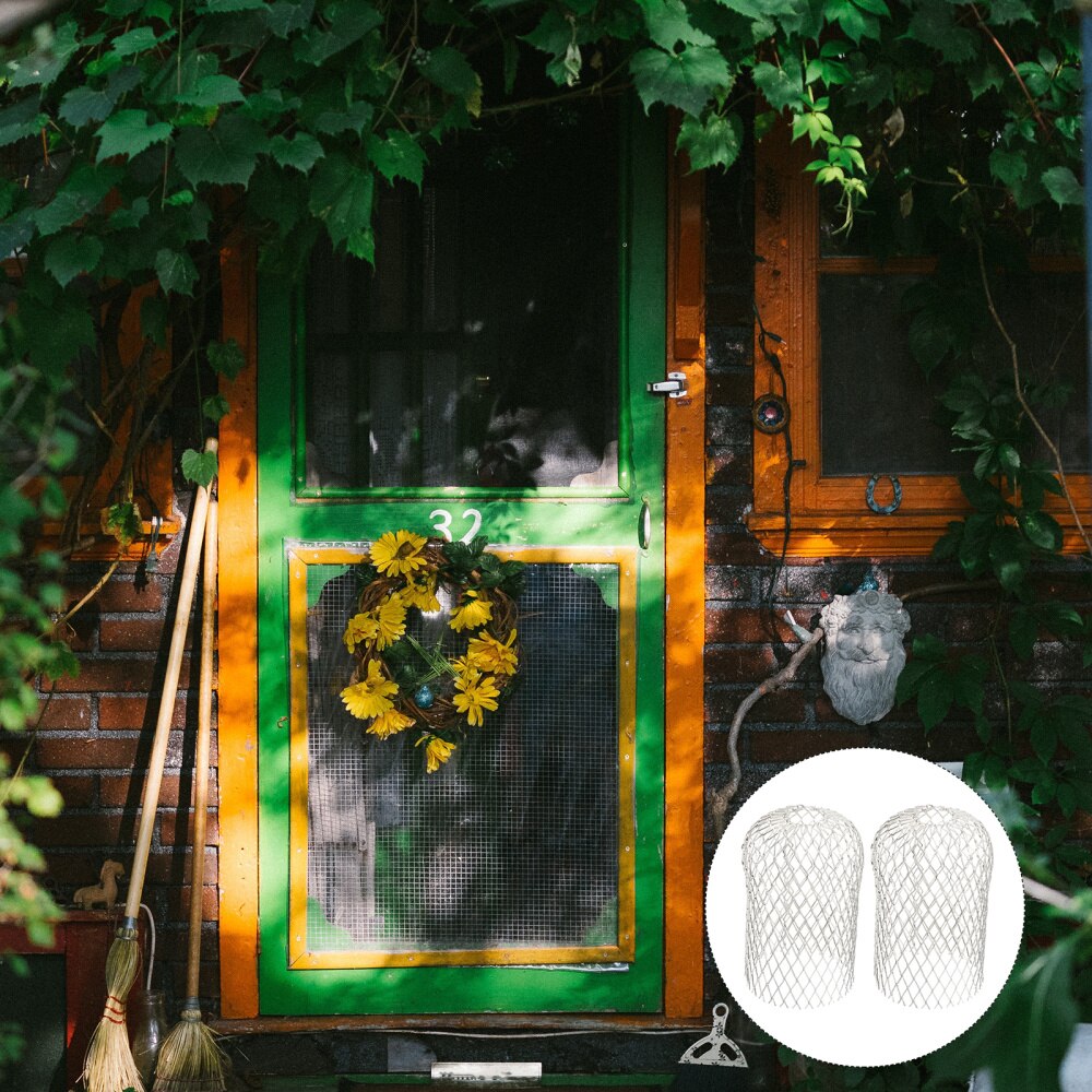 2pcs Leaf Sieve Screen Covers Mesh Gutter Downspout Guard Gutter Screen Covers