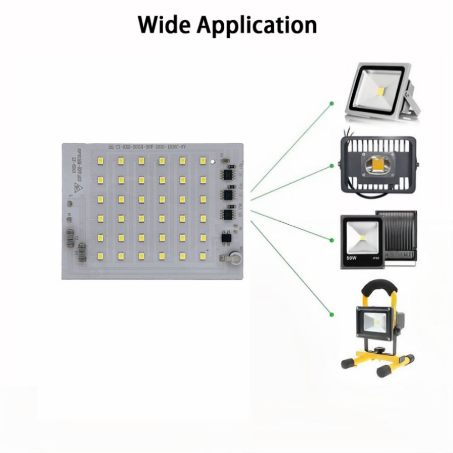 LED Lampe Chip SMD2835 Licht Perlen AC 220V 10W 20W 30W 50W 100W 150W 200W DIY Für draussen Flutlicht kalt Weiß warm Weiß