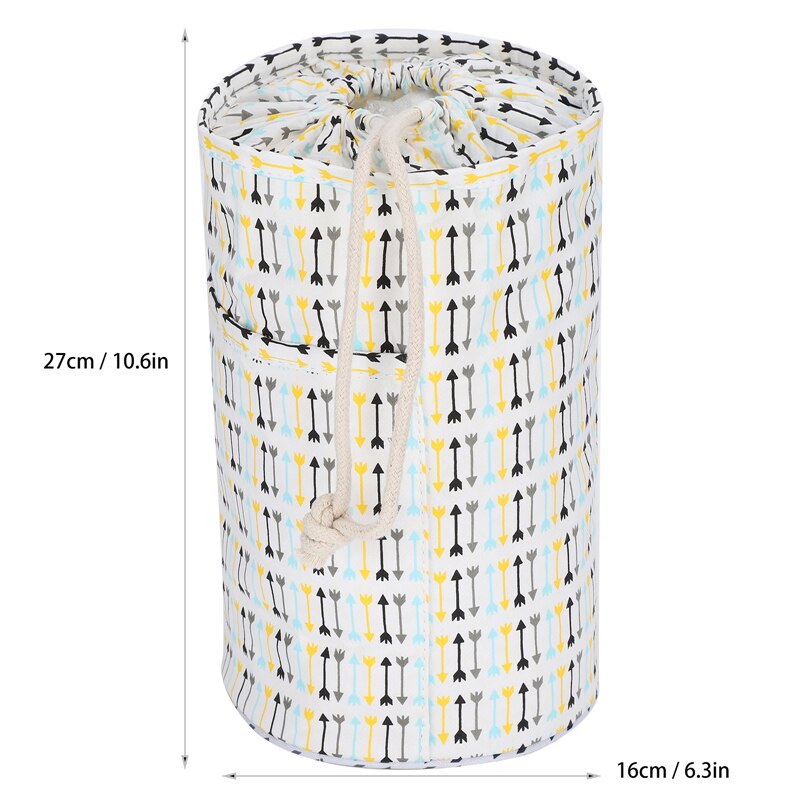 Borsa per cilindro tutto'uncinetto maglione per la casa fai-da-te ferri da maglia gancio per lana organizzatore di Tote per gli amanti della maglieria uncinetto principiante: giallo Size S