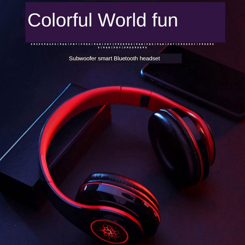 B39 HIFI stéréo sans fil écouteurs LED lumière Bluetooth casque de musique casque avec micro pour Mobile Xiaomi IPhone Sumsamg tablette