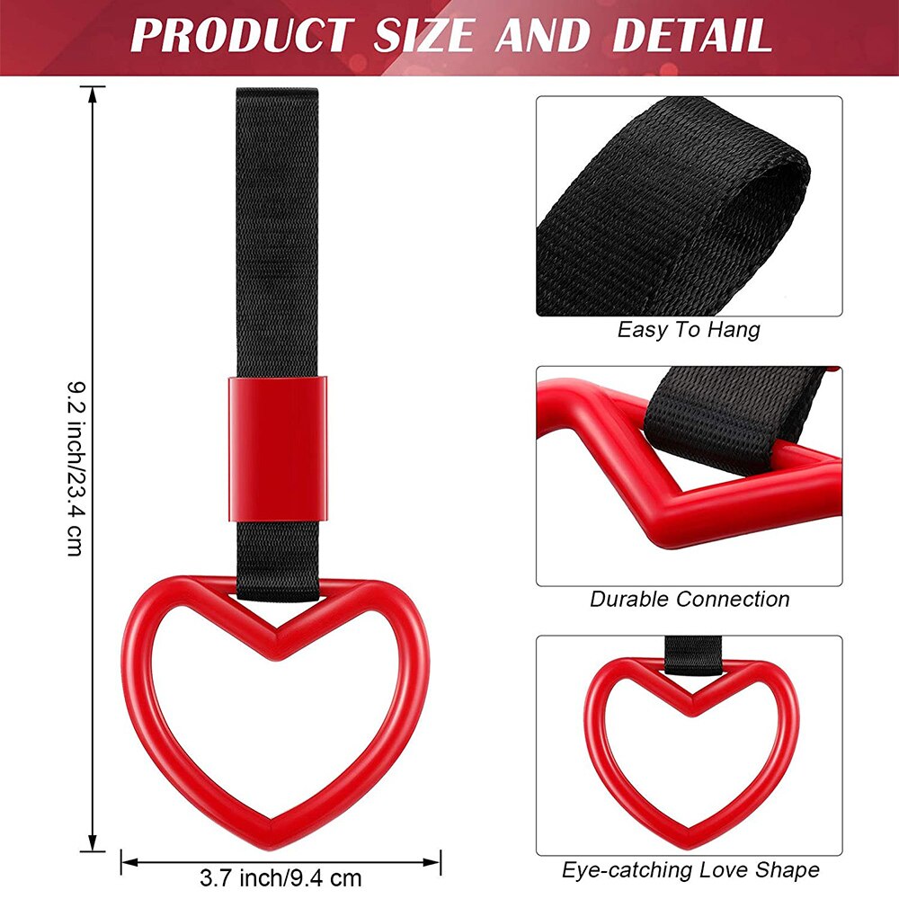 Car Interior Pull Ring Subway Train Bus Handle Strap Charm Drift JDM TSURIKAWA RING Car Rear Bumper Warning Loop