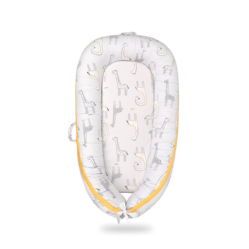 Portable Travel Bed Baby Nest Newborn Bed For Boys Girls Infant Outdoor Cotton Crib Bumper baby Newborn Bed Room Decor: bed C