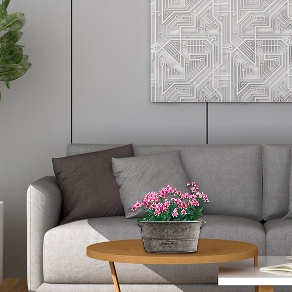 Gegalvaniseerd Ijzer Bloempot Decoratie Planter