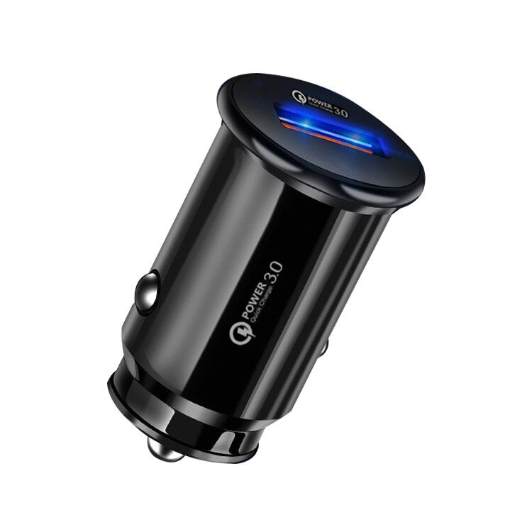 Ładowarka samochodowa USB do iphone 12 11 30W szybka ładowarka 3.0 szybka ładowarka do Xiaomi Auto typ C QC PD 3.0 ładowanie telefonu komórkowego: Black 1 USB