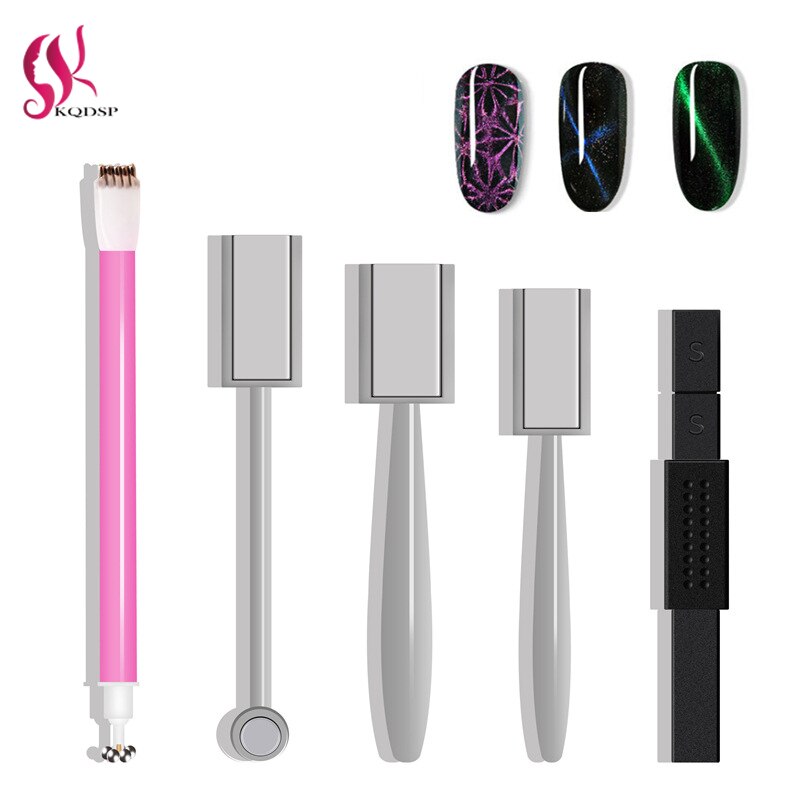 gwóźdź Sztuka dwugłowy potężny magnetyczny kij 5D Kot oczy efekt silny magnes deska malowanie żel polski DIY wielofunkcyjne narzędzia