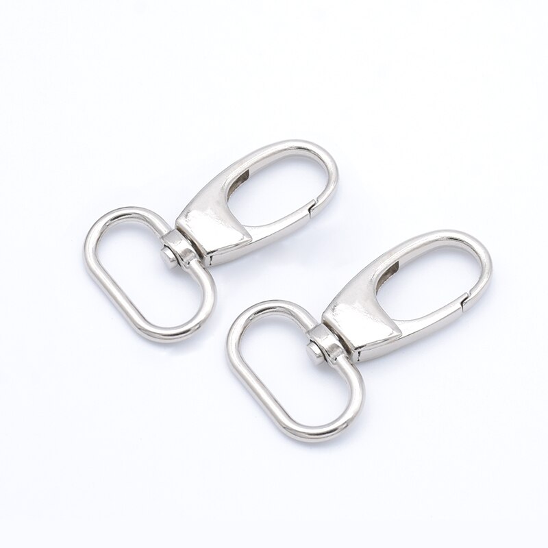 5x metal karabinhage aftrækker spænder oval ring til læderrem/bælte nøglering bånd til kæledyr snor kroge