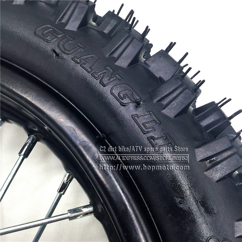 Pneu Cross Guangli 80/100-10 - Pour Moto Cross Et Quad - Pneu Arrière