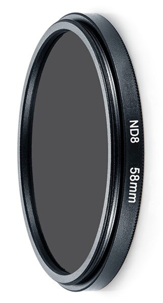 58mm UV Filter EW-63C Lens Hood for Canon EOS 250D 200D 100D SL3 SL2 SL1 Kiss X10 X9 with EF-S 18-55mm f/4-5.6 is STM Lens: ND8 filter