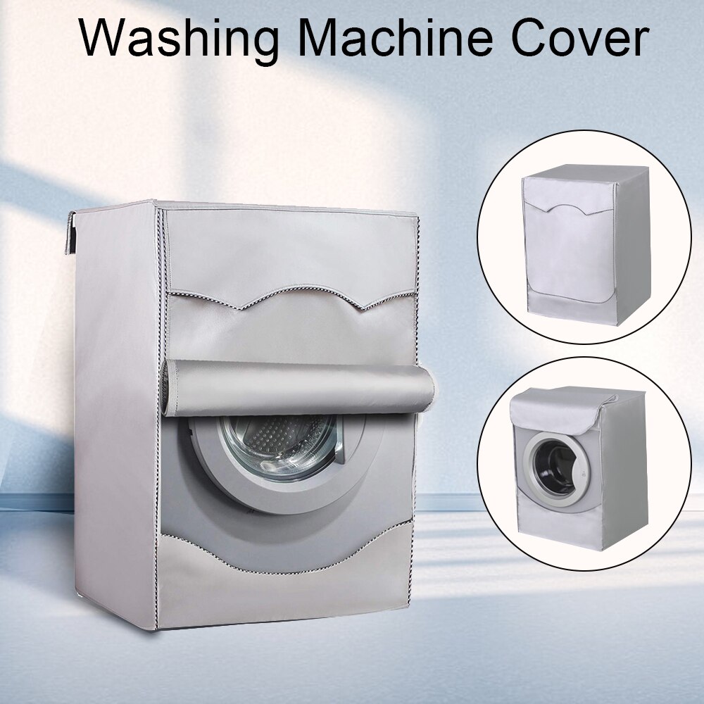 Silver Coating Dustproof Waterproof Case Front Load Laundry Dryer Covers Washing Machine Cover Washing Machine Cover Sunscreen