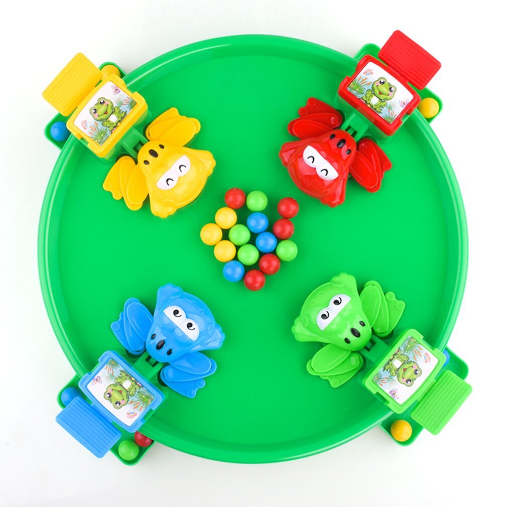 Lustige Hungrig Frösche Pädagogisches Spielzeug Kreative Desktop Spielzeug Interaktive Spiel Perlen Fütterung Spielzeug Kind Puzzle spielzeug für kinder: 4 Frog  24  beans