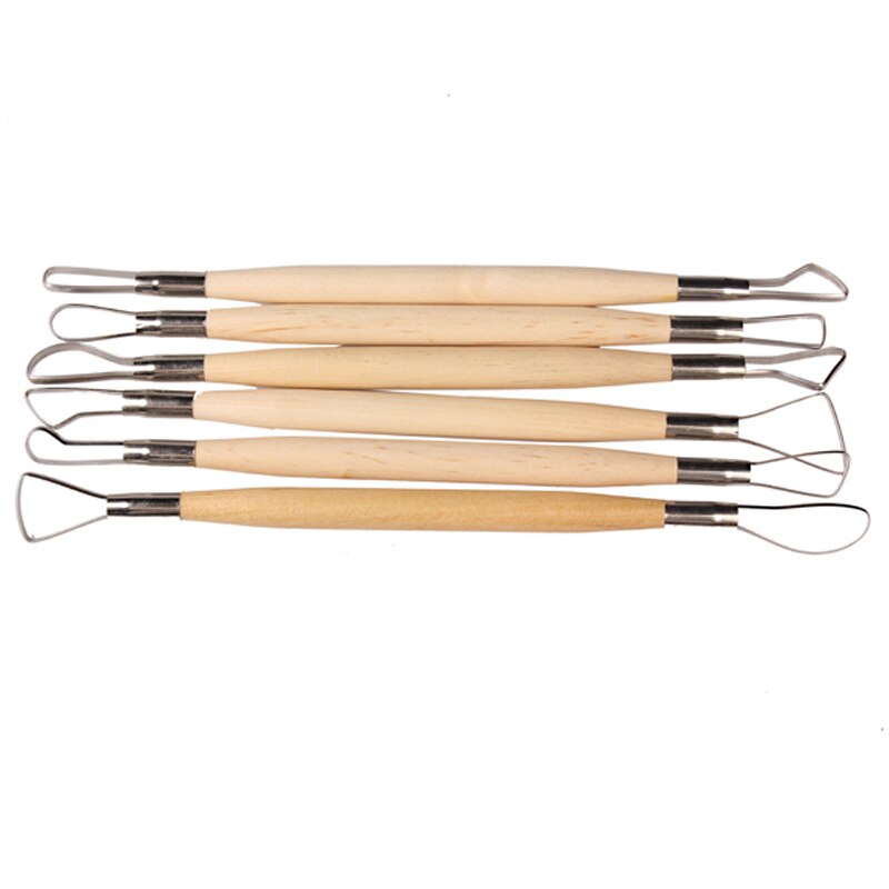 Set De 3 Outils De Sculpture En Bois Et Inox – Stylets à Boule, 14 Cm, Pour Argile, Céramique, Gaufrage