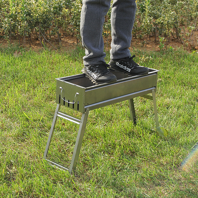 BBQ grill outdoor large folding camping charcoal portable oven household carbon oven