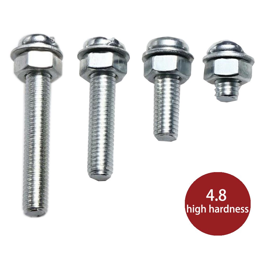 Set M6 Nut And Bolt Stainless Steel DIY Bolts And Nuts M3 M4 M5 Screw Nut Gasket Phillips Head Hex Screw Repair Tool Set Kits