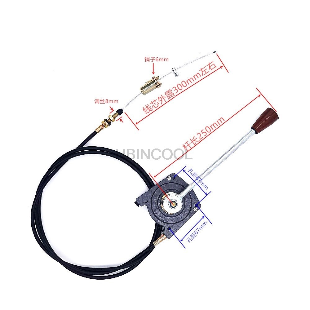 per escavatore fertilizzante applicatore grassetto acceleratore a mano controllore cavo di trazione accessori per macchine agricole di qualità