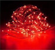 Fairy LED Light String christmas home decor Christmas ornament christmas tree decoration Waterproof christmas accessaries: red
