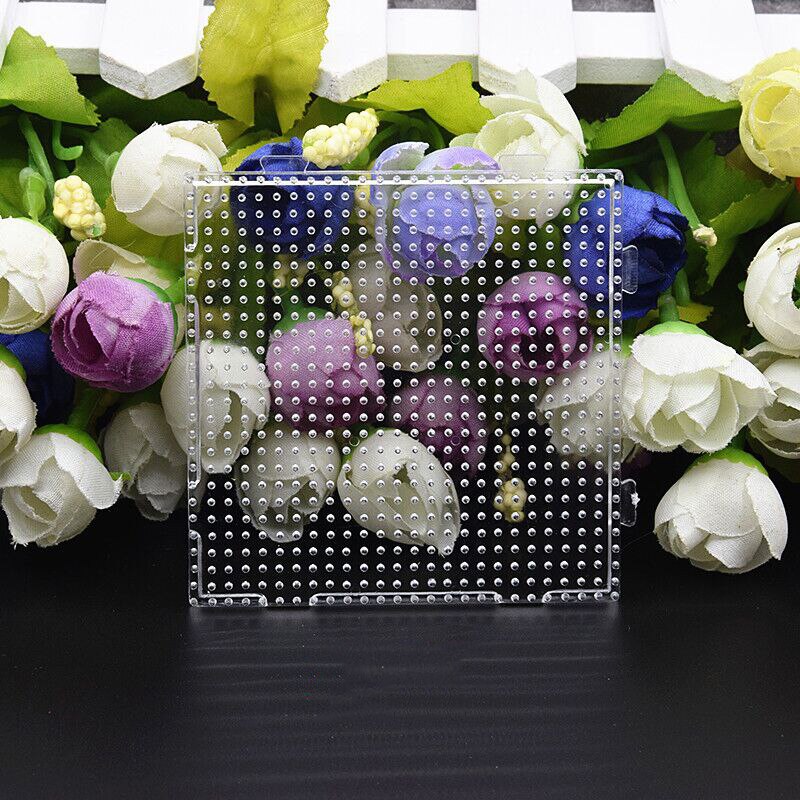 4 Stks/set 2.6Mm Mini Hama Kralen Pegboard Template Board Educatief Diy Maken Materiaal Board Perer/Zekering Kralen