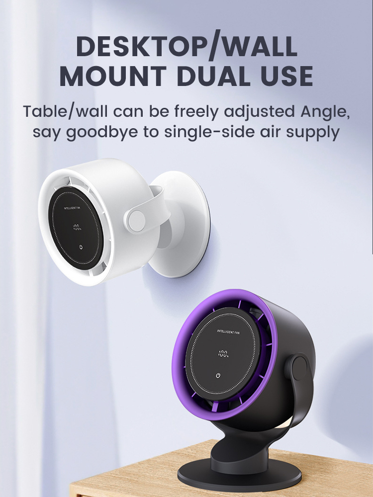 100 Speed High-Speed Desktop Fan Electric Fan Circulator Wireless Portable Home Quiet Ventilator Wall Mounted Fan Air Cooler