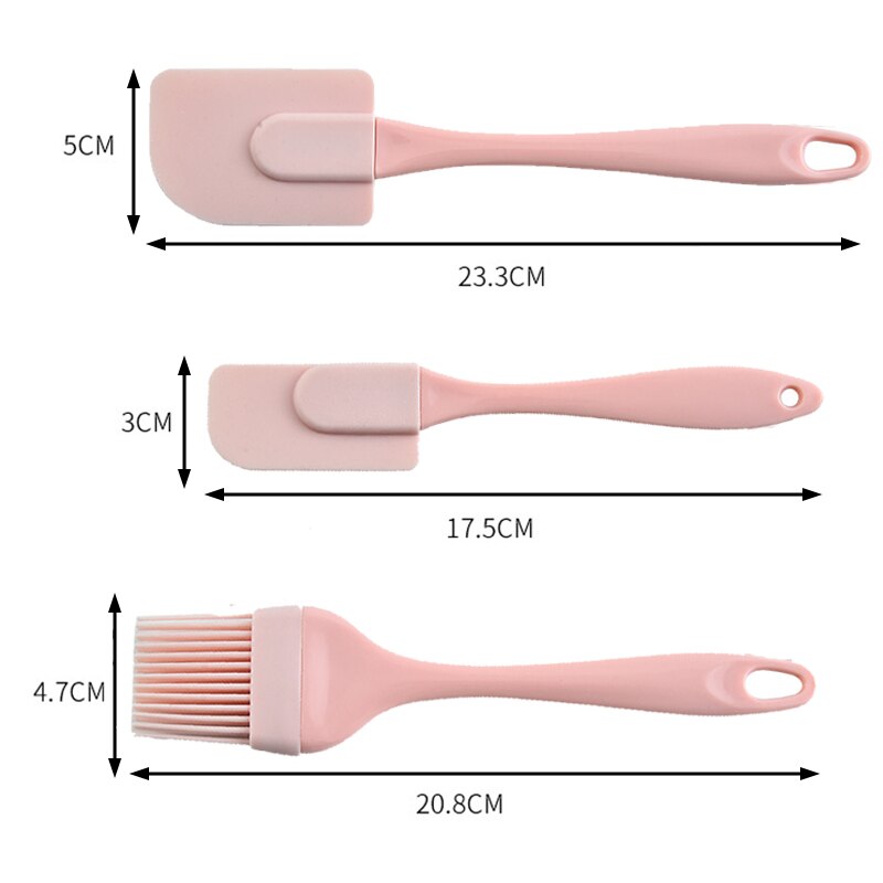 3 pieces/set PP non-stick kitchen utensils cooking supplies multi-purpose cake spatula pan baking tools: 01