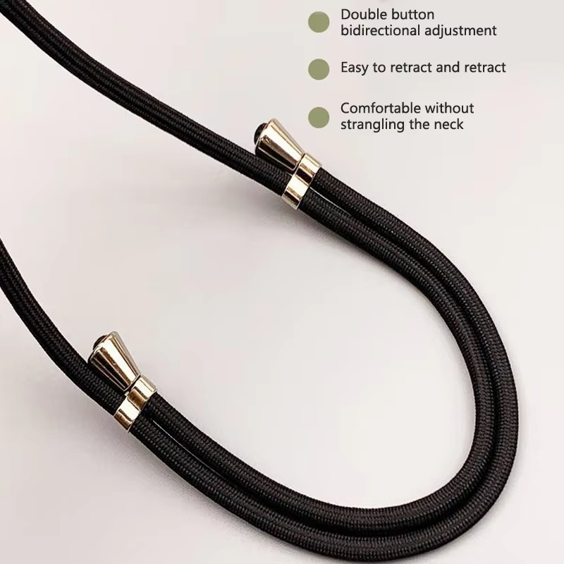 Universele crossbody telefoonkoord met clip, verstelbare lange nekband, anti-verlies hangkoord voor mobiele telefoon, reizen, werk, dagelijks gebruik