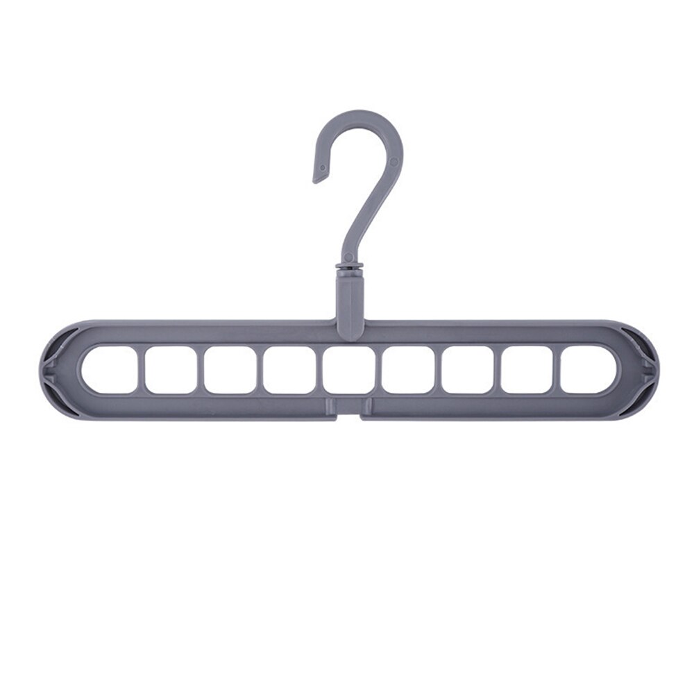 1pc Multi-port Support hangers for Clothes Drying Rack Multifunction Plastic Clothes rack drying hanger Storage Hangers: 1PC grey