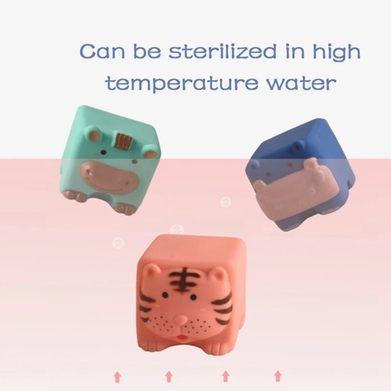 Kids Shower Bathtub Toys Cute Blocks Baby Shower Toys Blocks Bathtub Kids Play Water Games Tool Kids Bathing Supplies