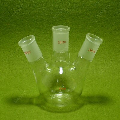 Flat Bottom Flask,250ML,24/40,3 Neck,Three Neck,Chemistry Lab Glassware
