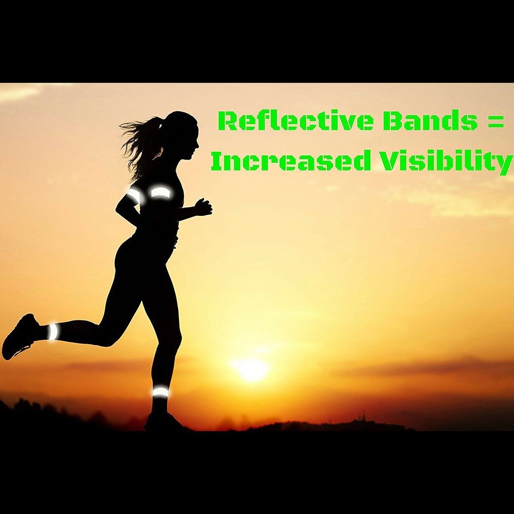 PVC Reflective Belt Running Reflective Gear Adjustable Portable Traffic Safety Protection Reflective Tape