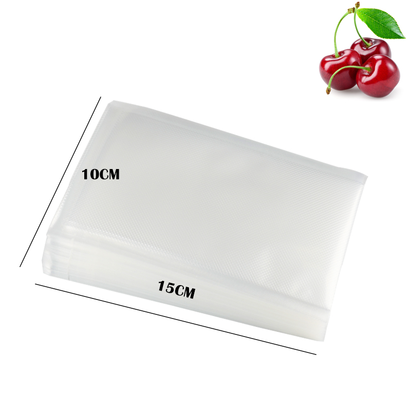 Agashe 50 Stks/partij Vacuüm Sealer Pakket Tas Voor Vacuüm Sluitmachine Voor Voedsel Besparing Opbergtas Keuken Voedsel Houden Verse: 50PCS 10X15CM