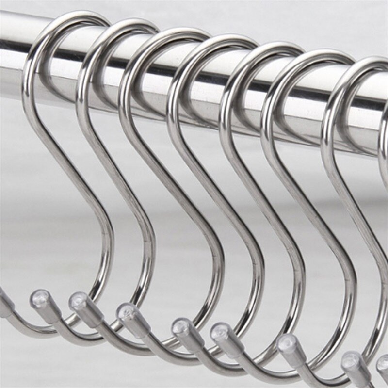 Removable Big Medium Small Metal S Shaped Hooks Bathroom Kitchen Coat Hooks Multifunction Storage Hooks Stainless Steel Hook
