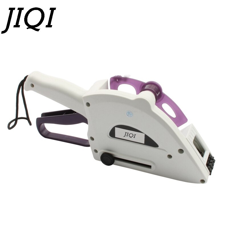 JIQI Semi-automatic Round Bottle Adhesive Sticker Square Code Manual Packing Labeling Machine Handle pricing tag Bidder Labeller