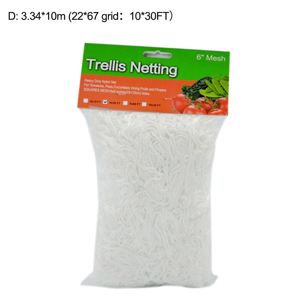 Mesh 5/10/20m Polyester Net Loofah Netting For Morning Glory Vine Flowers Garden Plants Climbing Net Cucumber Vine Grow Holder: D