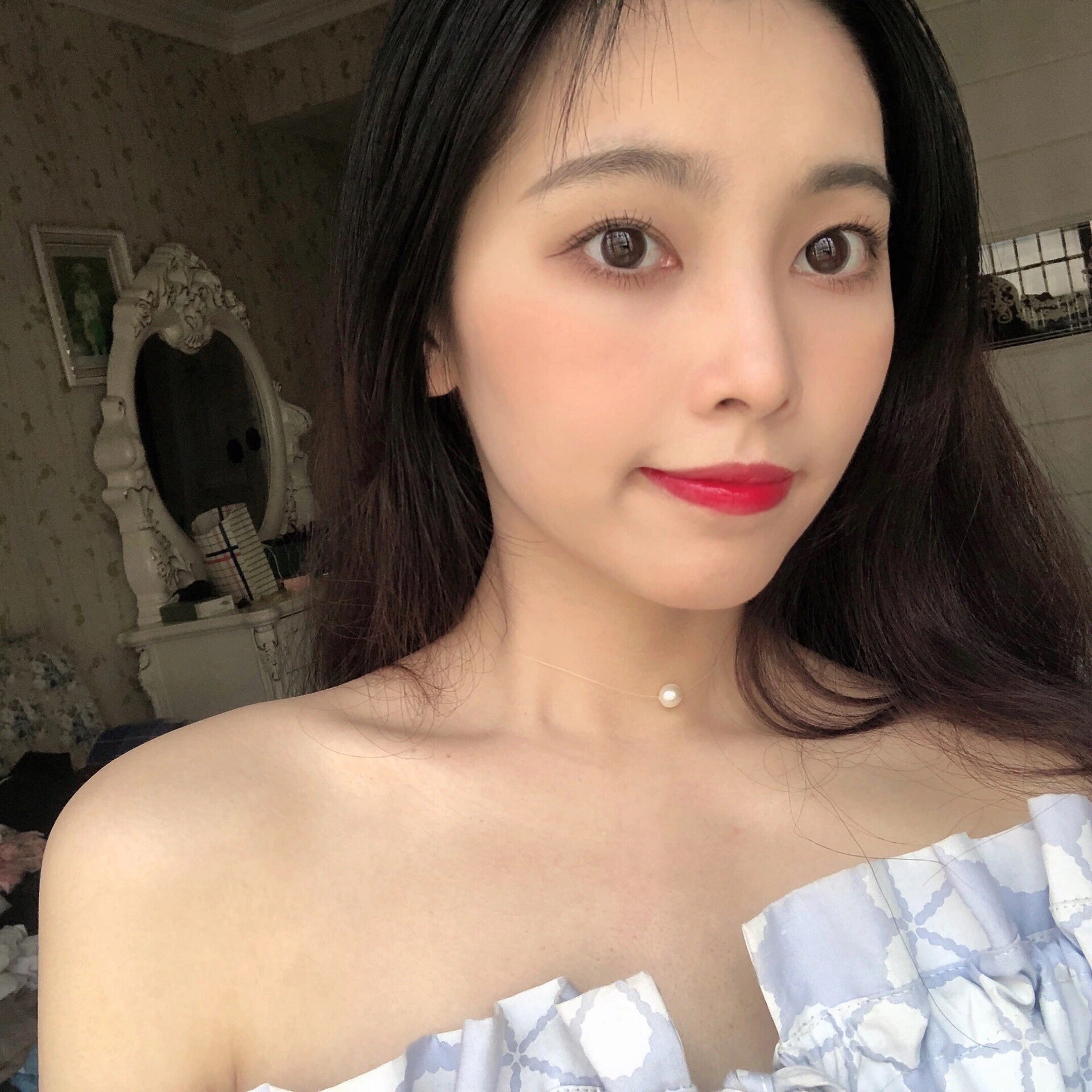 Coreano Invisível Transparente Linha De Pesca Chic 8 milímetros imitação de Pérolas Gargantilhas Colares Meninas Festa de Casamento Jóias presente Para As Mulheres