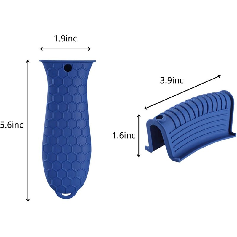 Siliconen Handvat Houder Voor Gietijzer 4 Pack Pot Handvat Mouw Non Slip Rubber Cover Set Voor Koekenpan Koekenpan pan