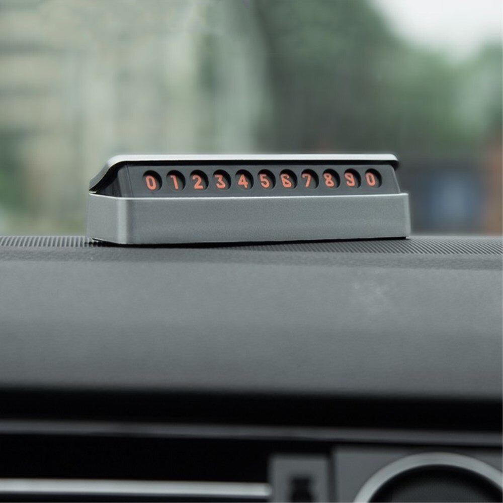 Auto Xiaomi Mijia Tita X Parkeer Nummer Houder Zachte Magneet Voorruit Tijdelijke Card Stickers Diy Telefoonnummer