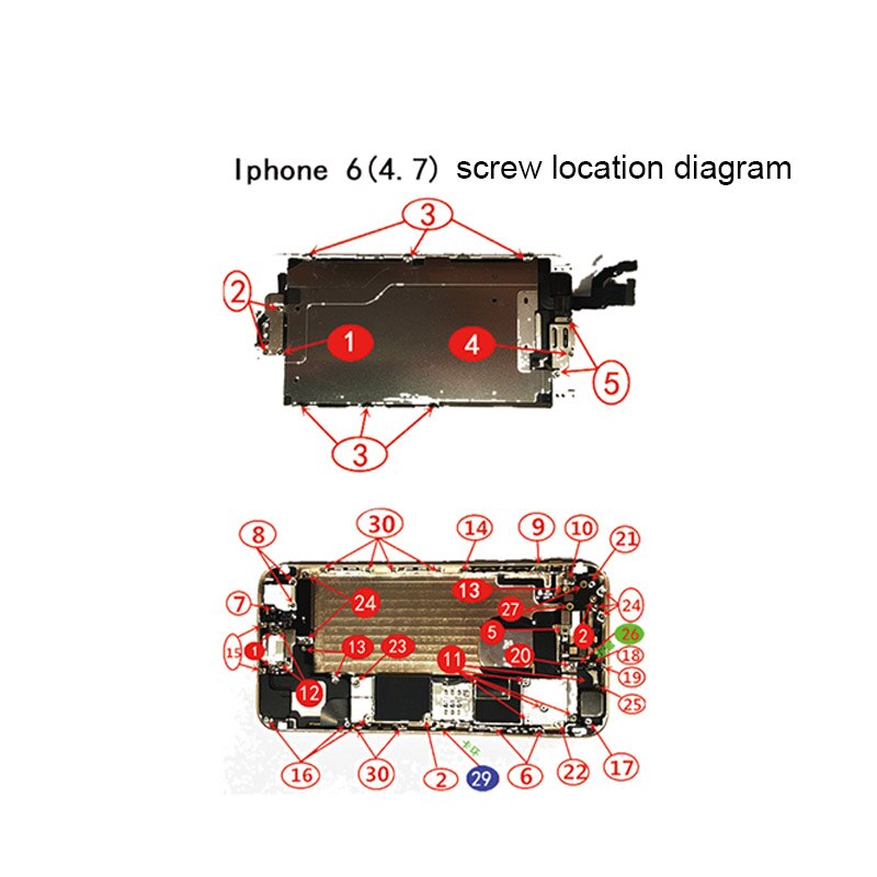 Full Screw Set for iPhone XS XSMAX XR X 6SP 6S 6P 6 Repair bolt Complete Kit Replacement Parts Screws Fix phone Accessories