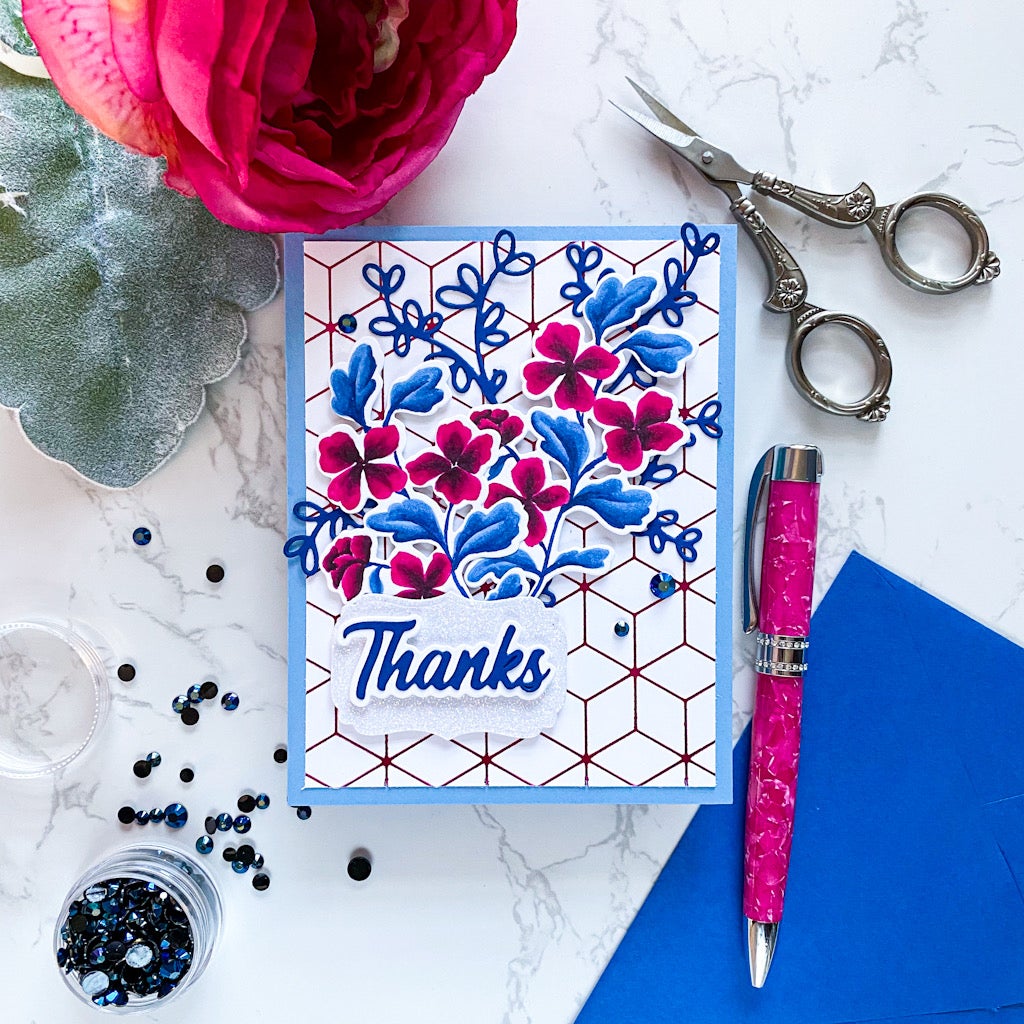 Diamond Background Foil Stencil for Scrapbooking Album Decoration Craft for DIY Greeting Card Making 2022