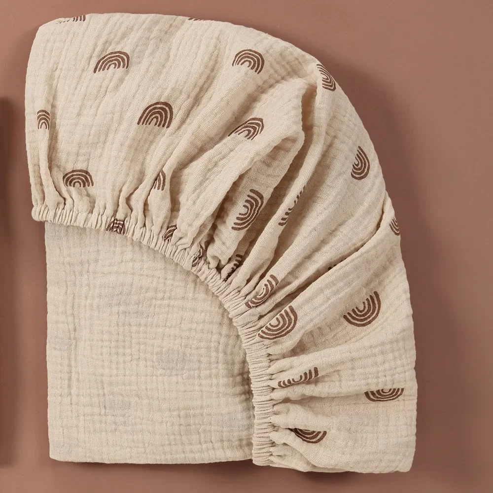 Sábana bajera ajustable para bebé, funda para cambiador de recién nacido, sábanas ajustadas para cuna transpirables con estampado sólido, funda de colchón para cuna: Gris