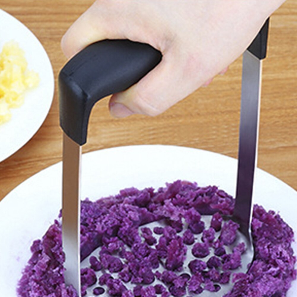 Rustfrit stål puré kartoffelmoser bred anvendelse køkkenredskab grøntsager frugt ricer presser